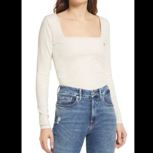 Good American square neck top